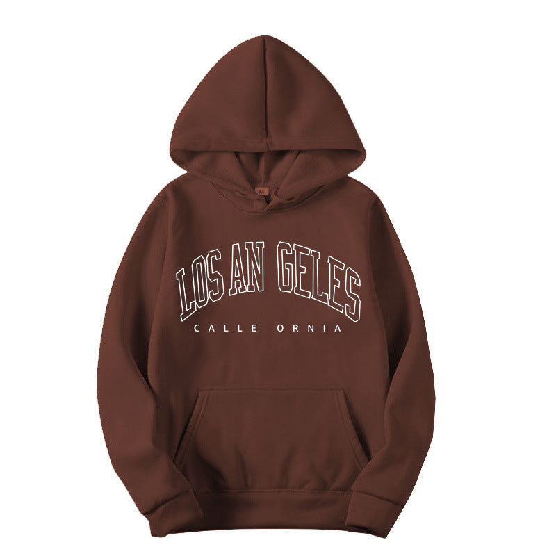 Damhoodie med modern Los Angeles-tryck och lös passform Mirla-Eva Jonsson