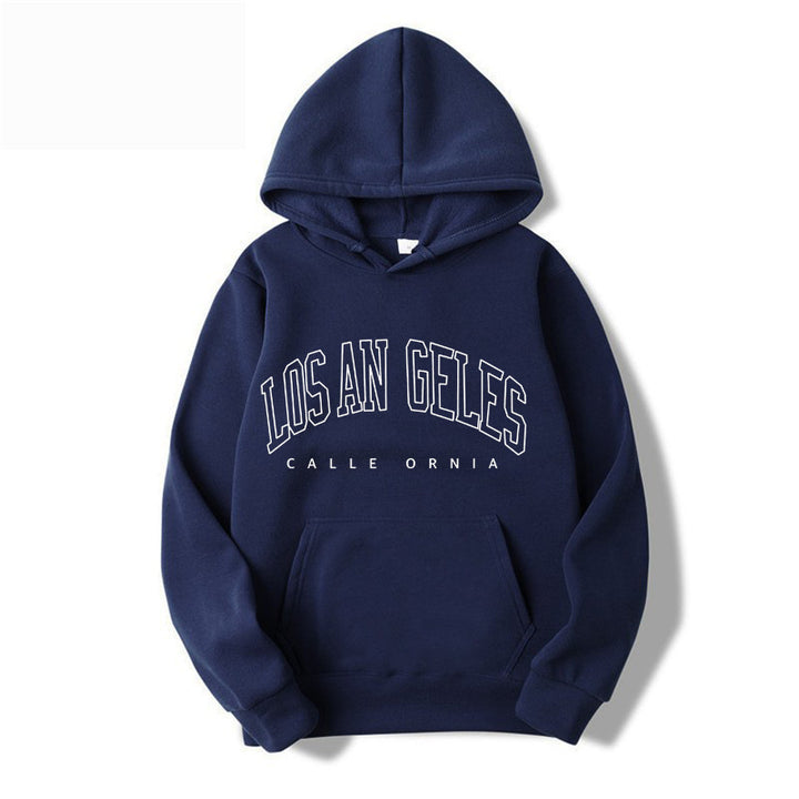 Damhoodie med modern Los Angeles-tryck och lös passform Mirla-Eva Jonsson