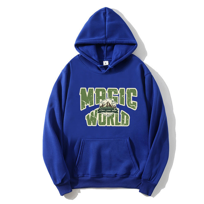 Damhoodie med modern grafisk tryck Mirla-Eva Jonsson