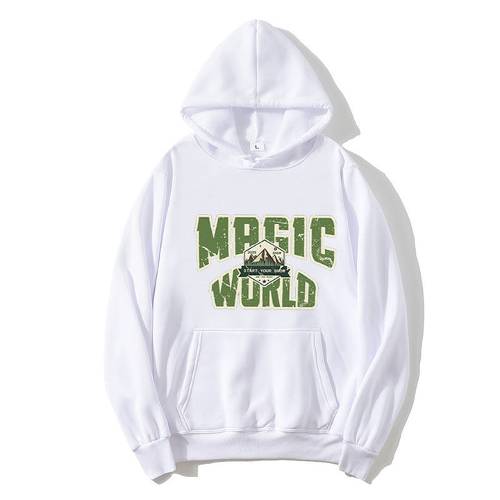 Damhoodie med modern grafisk tryck Mirla-Eva Jonsson