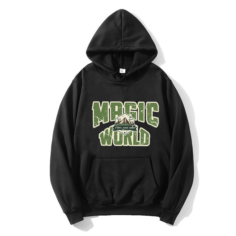 Damhoodie med modern grafisk tryck Mirla-Eva Jonsson