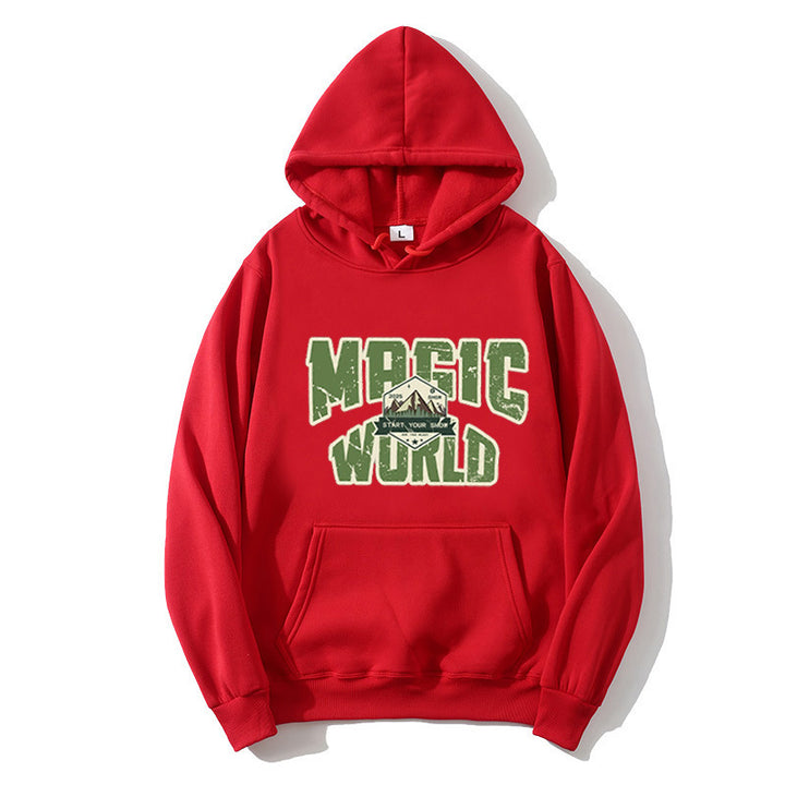 Damhoodie med modern grafisk tryck Mirla-Eva Jonsson