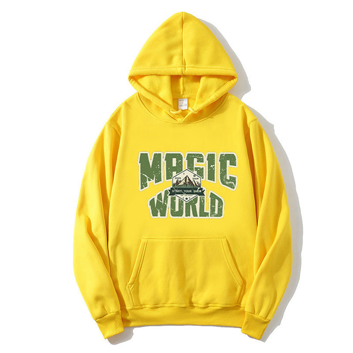 Damhoodie med modern grafisk tryck Mirla-Eva Jonsson
