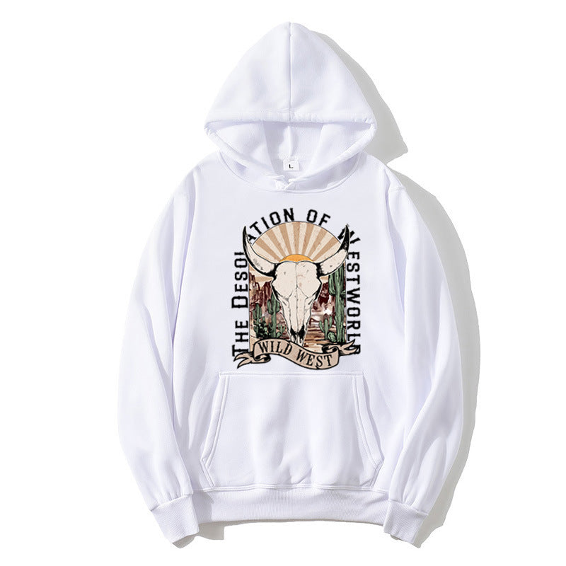 Damhoodie med nostalgisk Wild West-design Mirla-Eva Jonsson