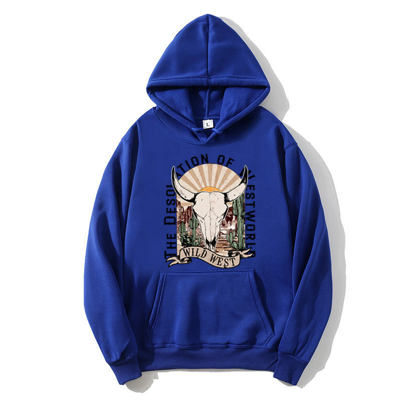 Damhoodie med nostalgisk Wild West-design Mirla-Eva Jonsson