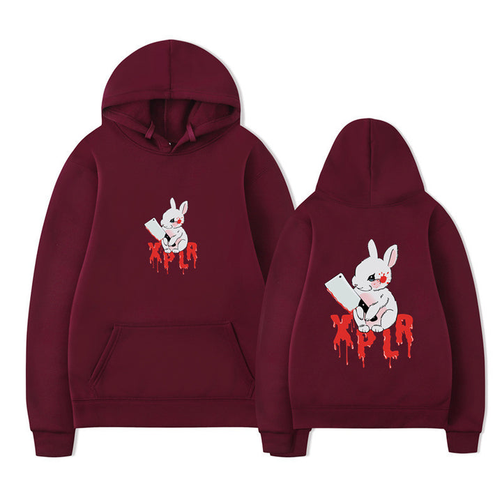 Damhoodie med slående cartoon-motiv och bekväm passform Mirla-Eva Jonsson