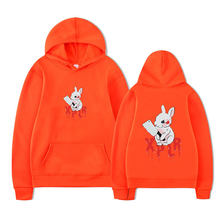 Damhoodie med slående cartoon-motiv och bekväm passform Mirla-Eva Jonsson