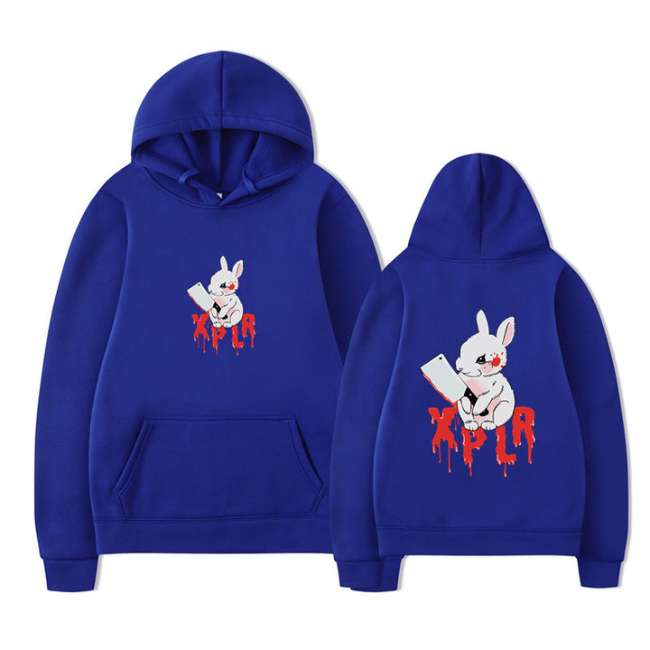 Damhoodie med slående cartoon-motiv och bekväm passform Mirla-Eva Jonsson