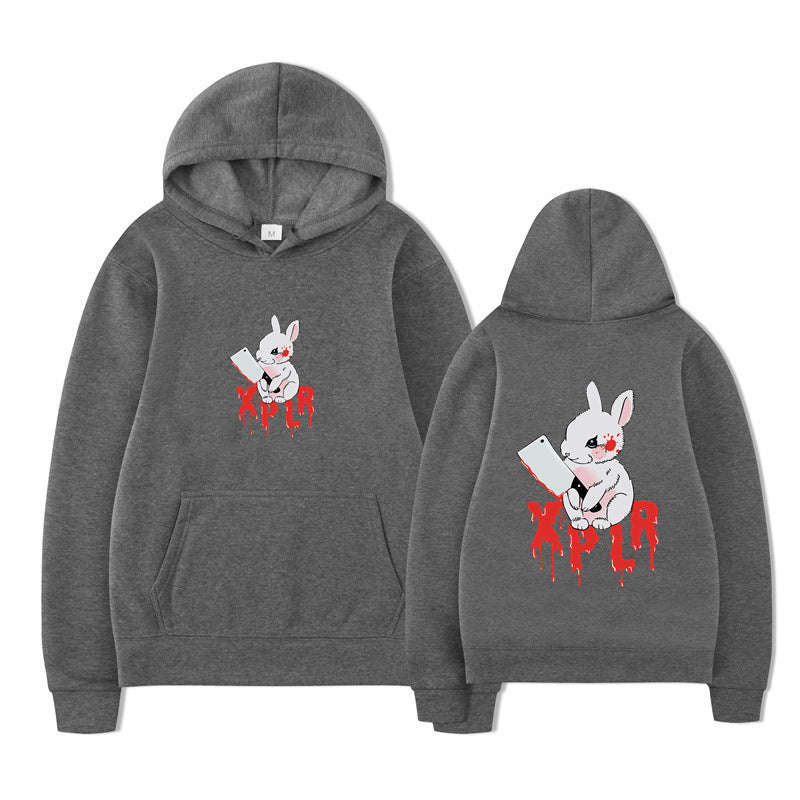 Damhoodie med slående cartoon-motiv och bekväm passform Mirla-Eva Jonsson