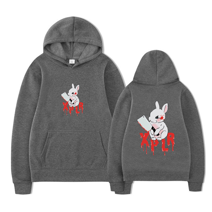 Damhoodie med slående cartoon-motiv och bekväm passform Mirla-Eva Jonsson