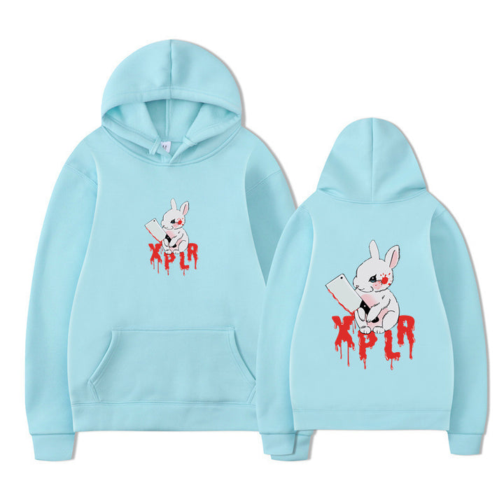 Damhoodie med slående cartoon-motiv och bekväm passform Mirla-Eva Jonsson