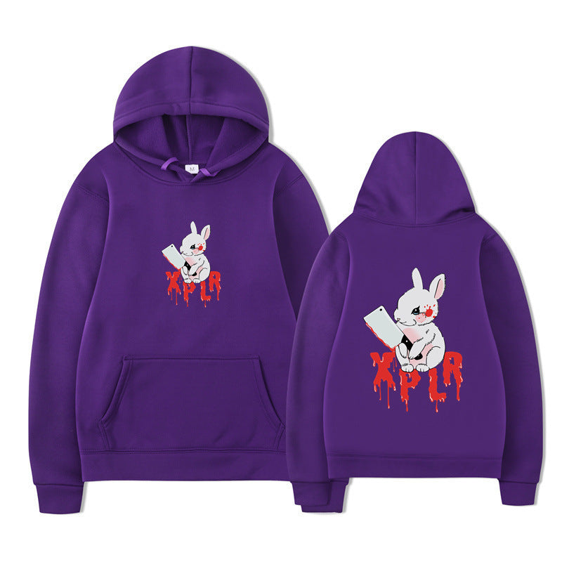 Damhoodie med slående cartoon-motiv och bekväm passform Mirla-Eva Jonsson