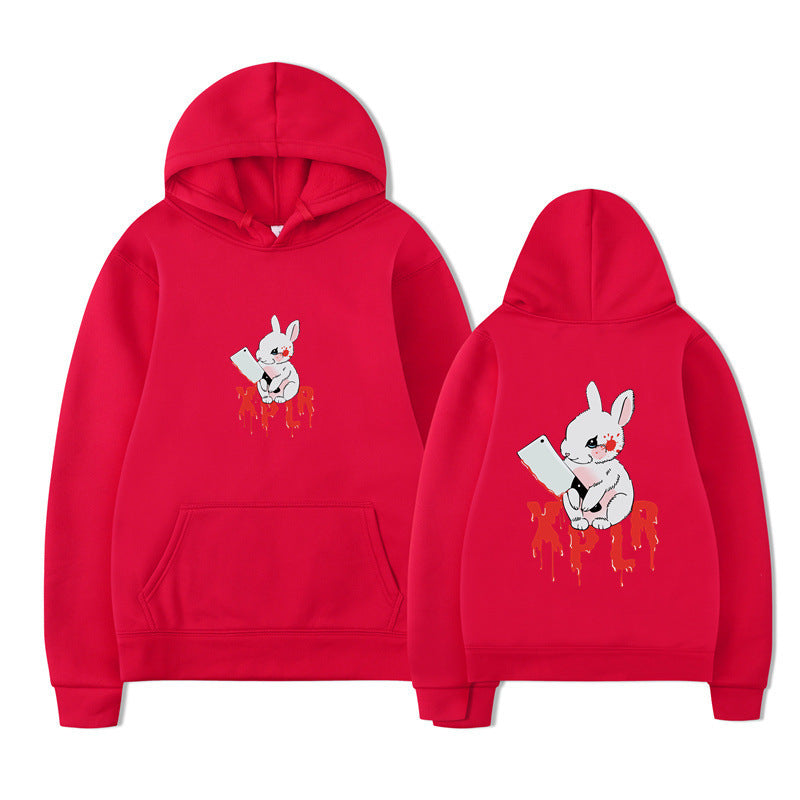 Damhoodie med slående cartoon-motiv och bekväm passform Mirla-Eva Jonsson