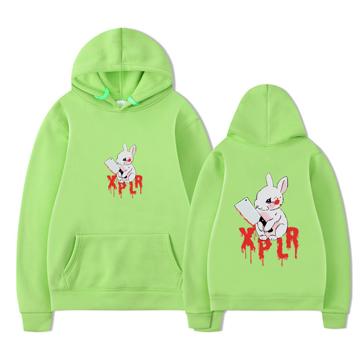 Damhoodie med slående cartoon-motiv och bekväm passform Mirla-Eva Jonsson