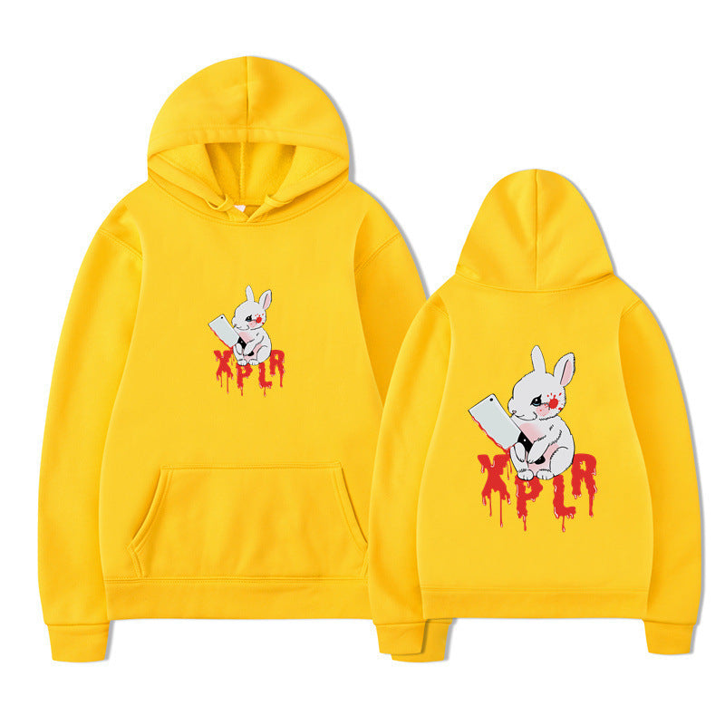Damhoodie med slående cartoon-motiv och bekväm passform Mirla-Eva Jonsson