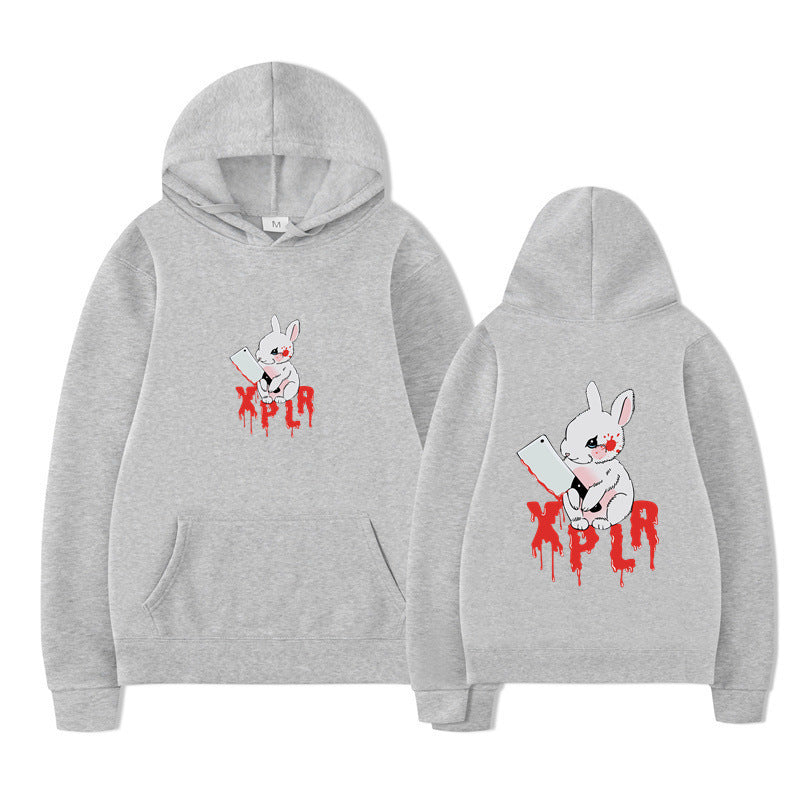 Damhoodie med slående cartoon-motiv och bekväm passform Mirla-Eva Jonsson