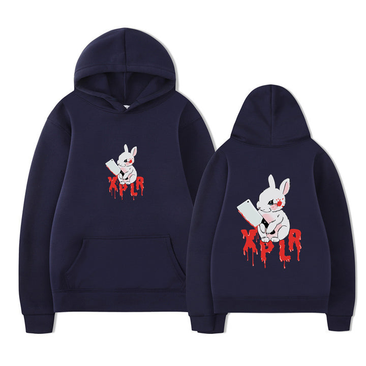 Damhoodie med slående cartoon-motiv och bekväm passform Mirla-Eva Jonsson