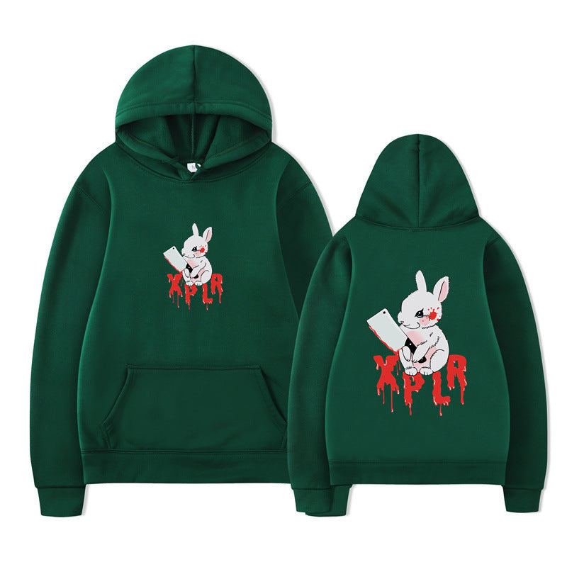 Damhoodie med slående cartoon-motiv och bekväm passform Mirla-Eva Jonsson