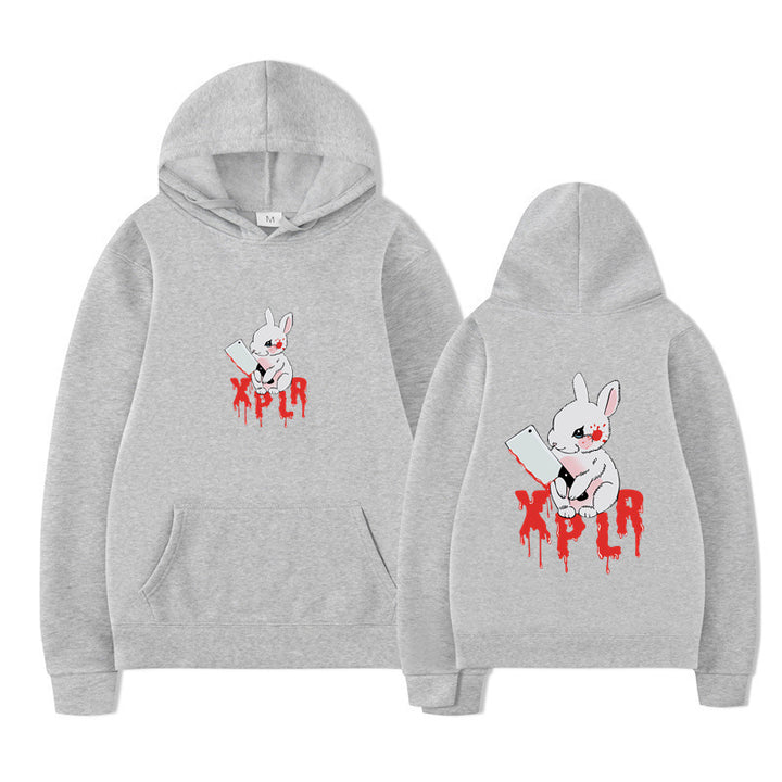 Damhoodie med slående cartoon-motiv och bekväm passform Mirla-Eva Jonsson