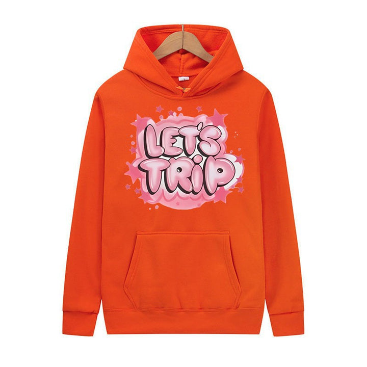 Damhoodie med stiligt graffit tryck och bekväm passform Mirla-Eva Jonsson