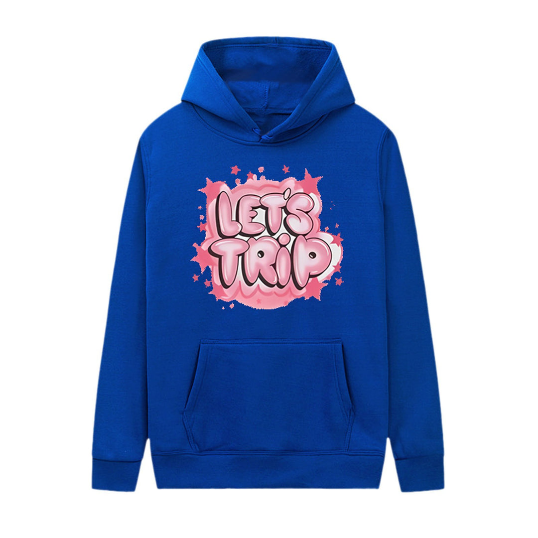 Damhoodie med stiligt graffit tryck och bekväm passform Mirla-Eva Jonsson
