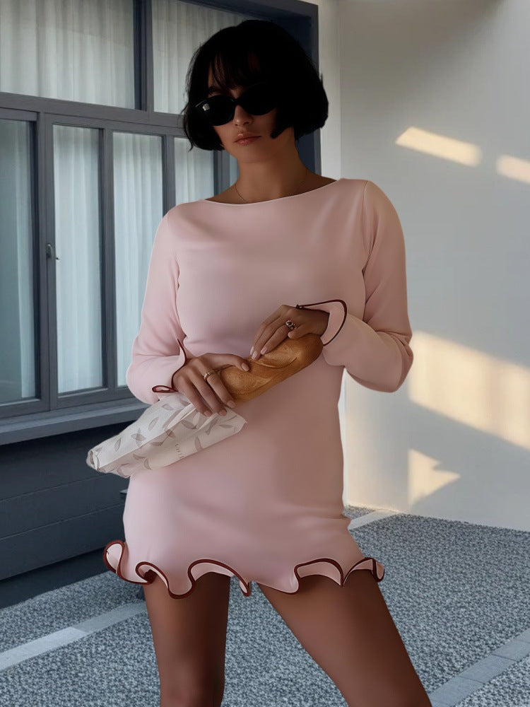 Damin Mini klänning med lekfull fåll Mirla-Eva Jonsson