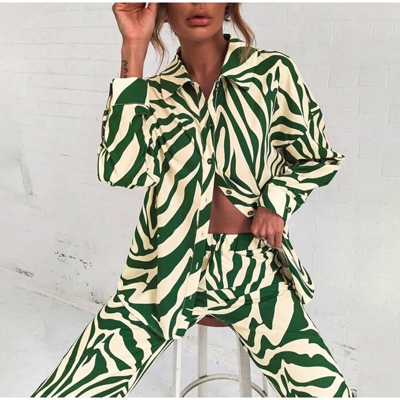 Damin Pyjamas Set med modern geometrisk mönster Mirla-Eva Jonsson