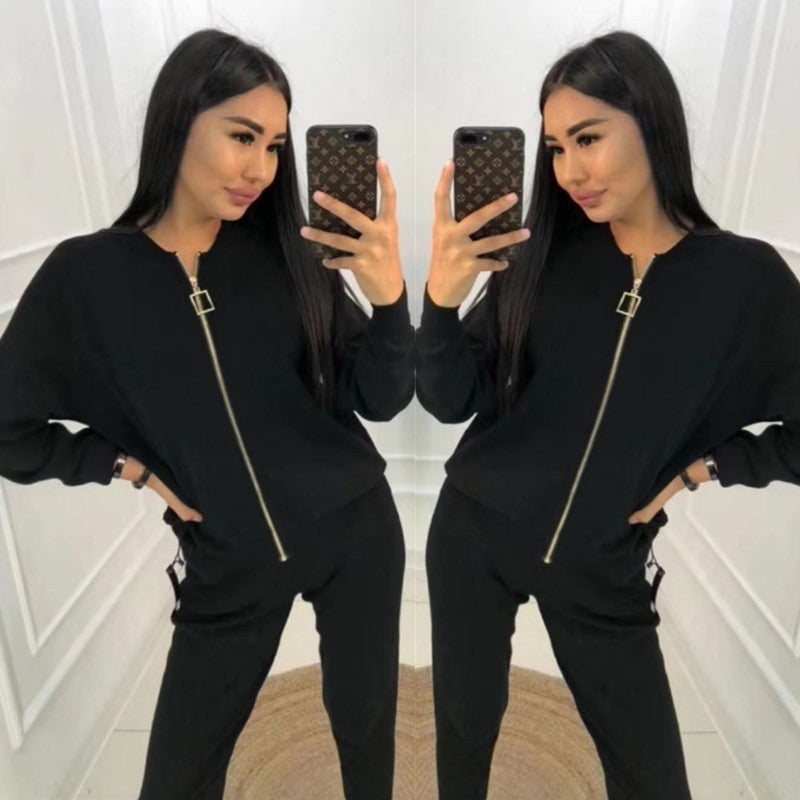 Damin Sportigt Loungewear-set med dragkedja och lös passform Mirla-Eva Jonsson
