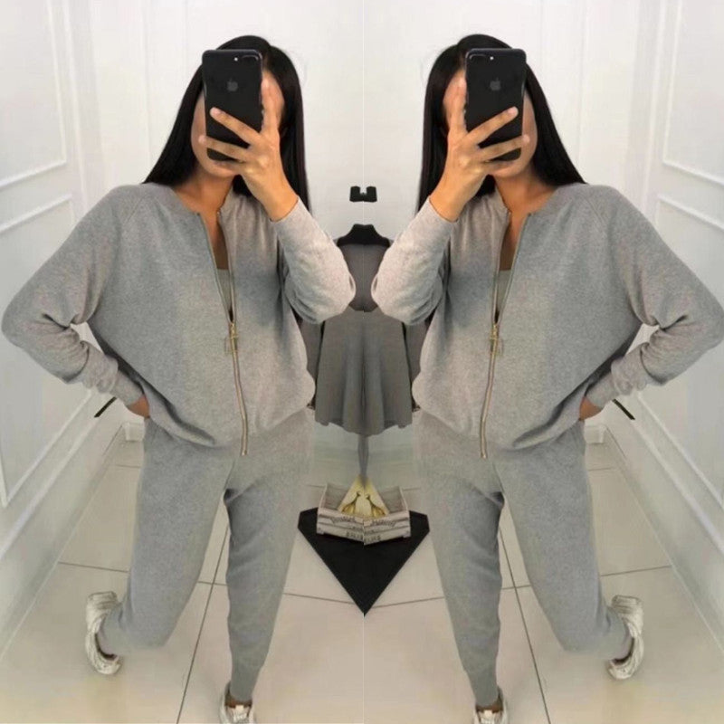 Damin Sportigt Loungewear-set med dragkedja och lös passform Mirla-Eva Jonsson