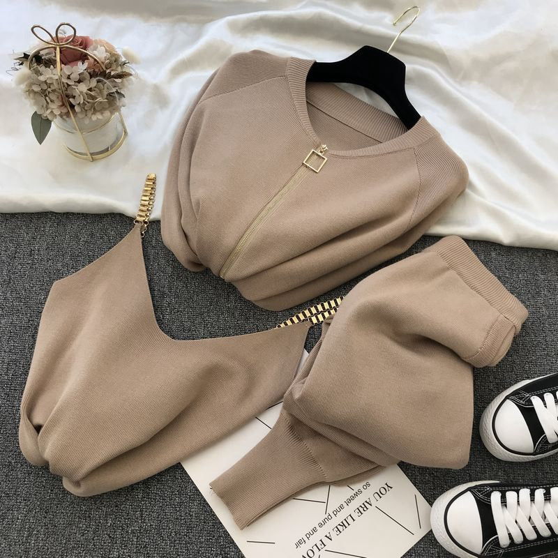 Damin Sportigt Loungewear-set med dragkedja och lös passform Mirla-Eva Jonsson