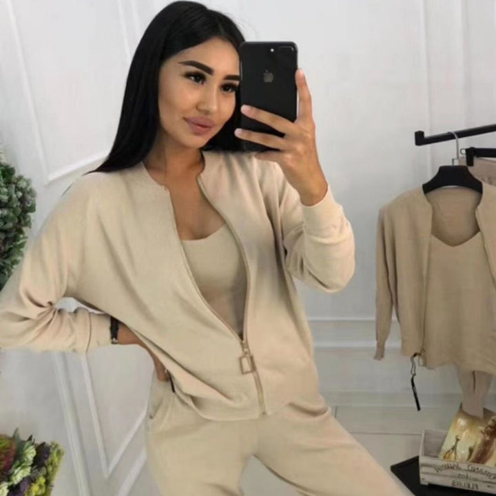 Damin Sportigt Loungewear-set med dragkedja och lös passform Mirla-Eva Jonsson