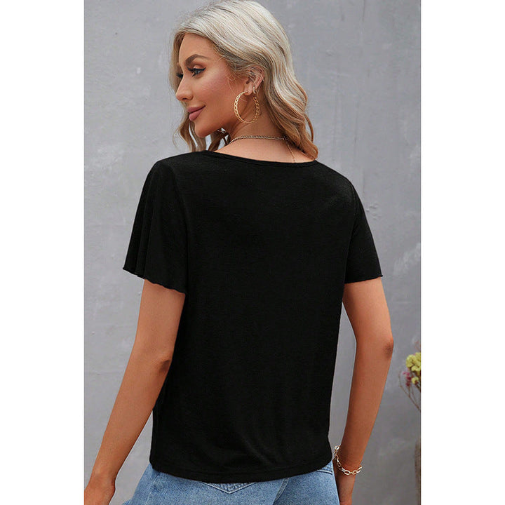 Damin T-shirt med modern skärning och stiliga skärdetails Mirla-Eva Jonsson