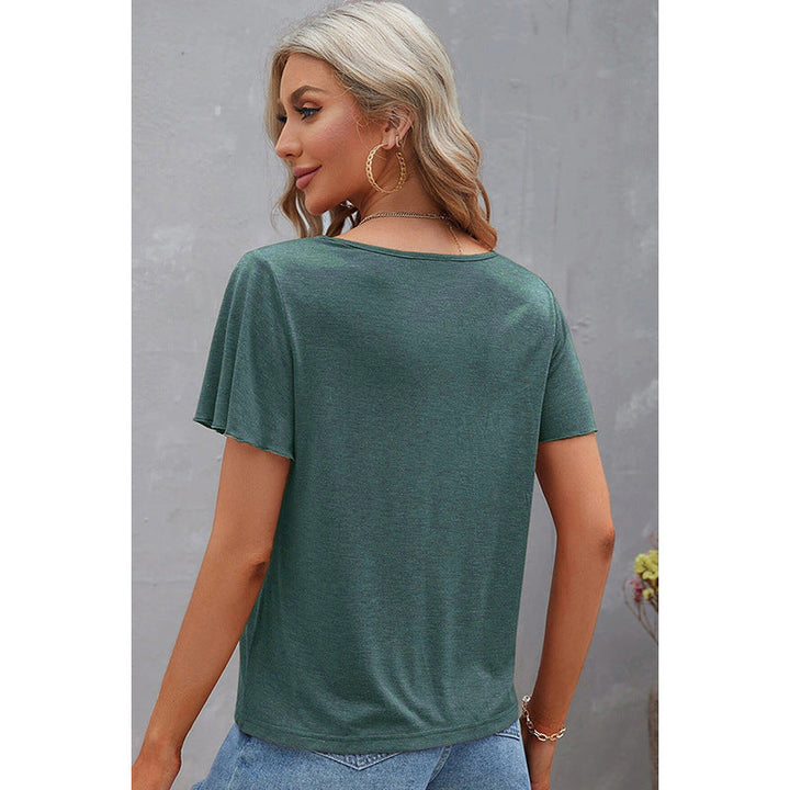Damin T-shirt med modern skärning och stiliga skärdetails Mirla-Eva Jonsson