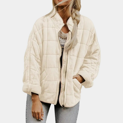 Damjacka - Oversized - Zip-Up - Quiltad jacka - Vinterjacka för dam-Eva Jonsson