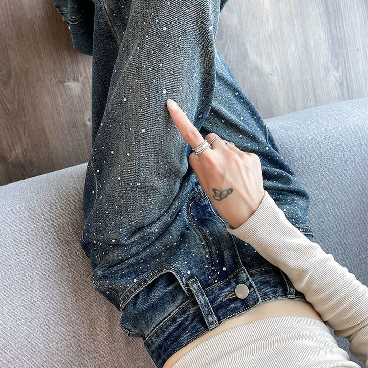 Damjeans med glänsande pärldetaljer Mirla-Eva Jonsson