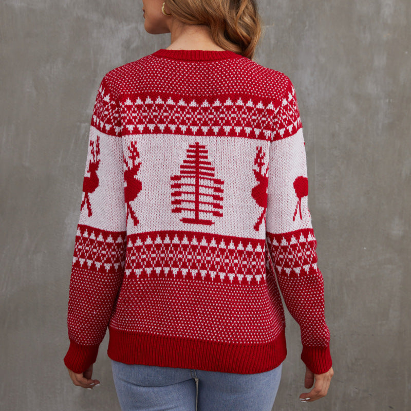 Damk christmas sweater with traditional graphic design Eva Jonsson-Eva Jonsson