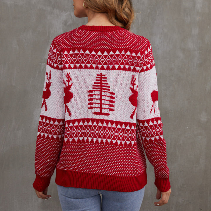 Damk christmas sweater with traditional graphic design Eva Jonsson-Eva Jonsson