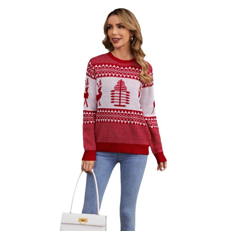 Damk christmas sweater with traditional graphic design Eva Jonsson-Eva Jonsson