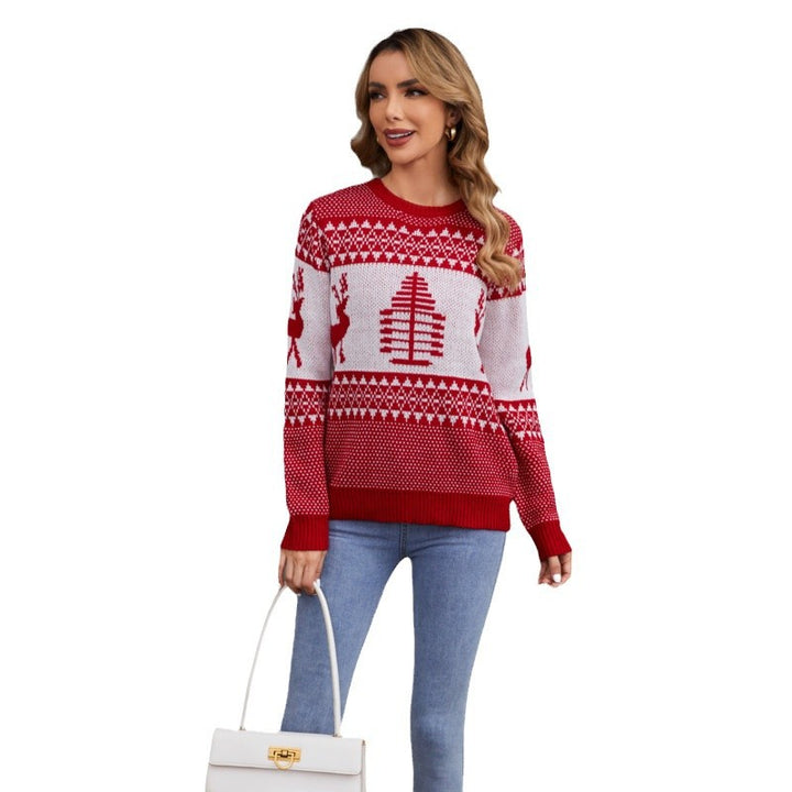 Damk christmas sweater with traditional graphic design Eva Jonsson-Eva Jonsson