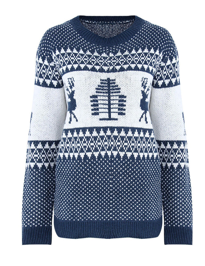 Damk christmas sweater with traditional graphic design Eva Jonsson-Eva Jonsson
