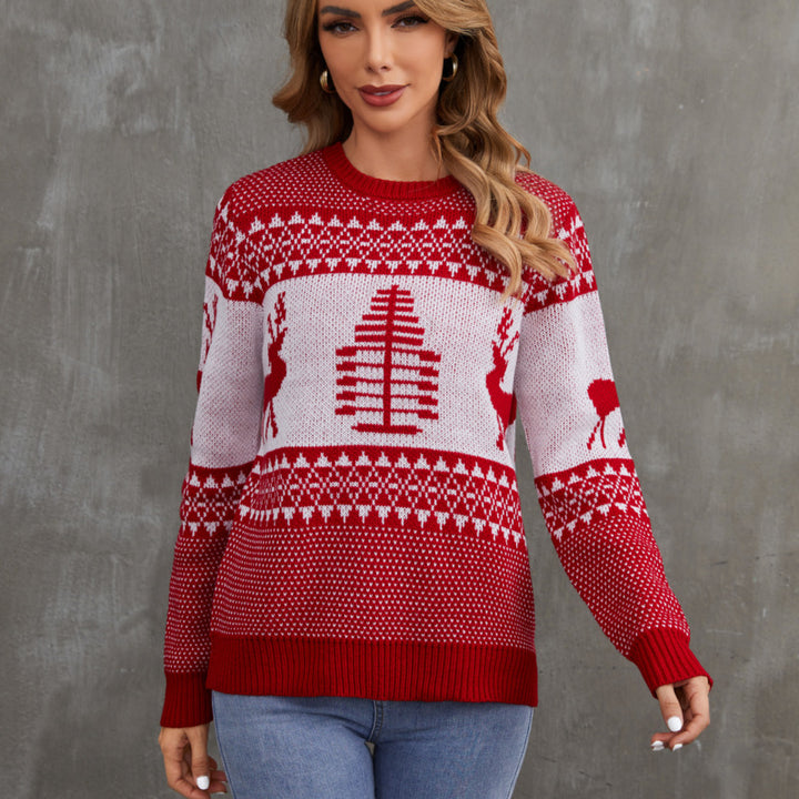 Damk christmas sweater with traditional graphic design Eva Jonsson-Eva Jonsson