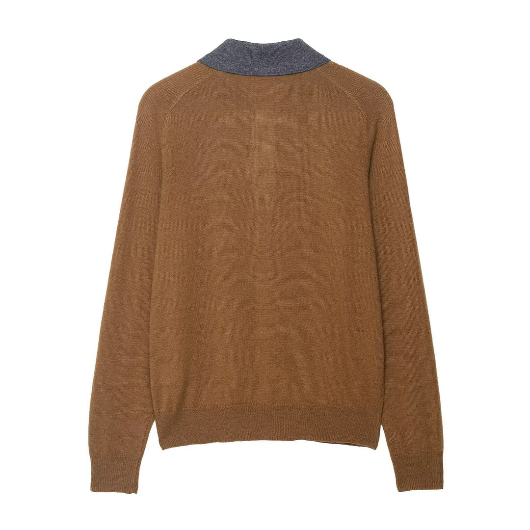 Damkava eleganta poloshirt med rutmönster och knapppdetaljer Mirla-Eva Jonsson