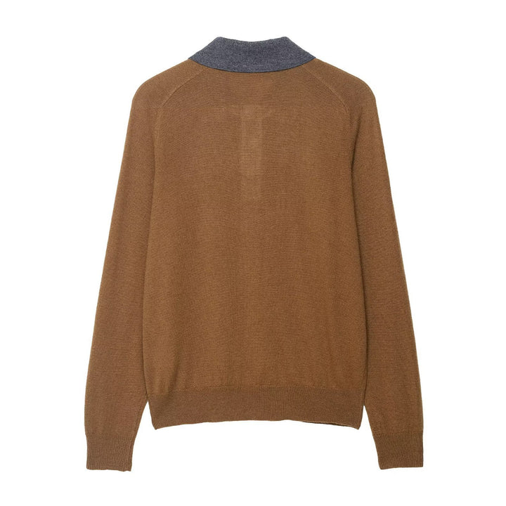 Damkava eleganta poloshirt med rutmönster och knapppdetaljer Mirla-Eva Jonsson
