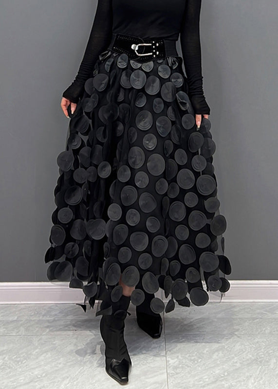 Damkjol av tyl och prickigt material med patchwork-design och stiligt utseende Mirla-Eva Jonsson