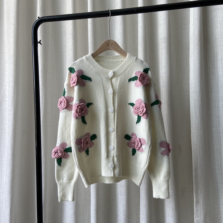 Damkofta med blommönster Mirla-Eva Jonsson