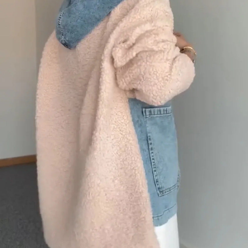 Damkuschlig teddyjacka med dragkedja och huva Eva Jonsson-Eva Jonsson