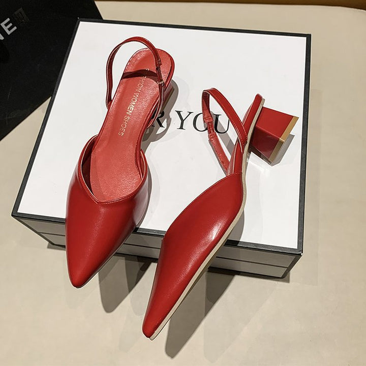 Damkvinnor Eleganta Slingback Pumps med Snygg Snitt och Bekväm Blockklack Mirla-Eva Jonsson