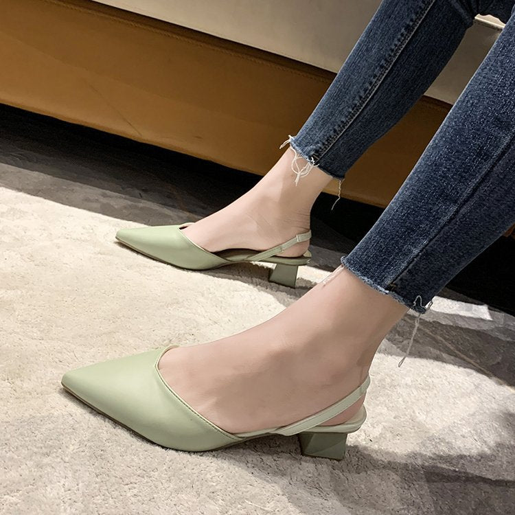 Damkvinnor Eleganta Slingback Pumps med Snygg Snitt och Bekväm Blockklack Mirla-Eva Jonsson