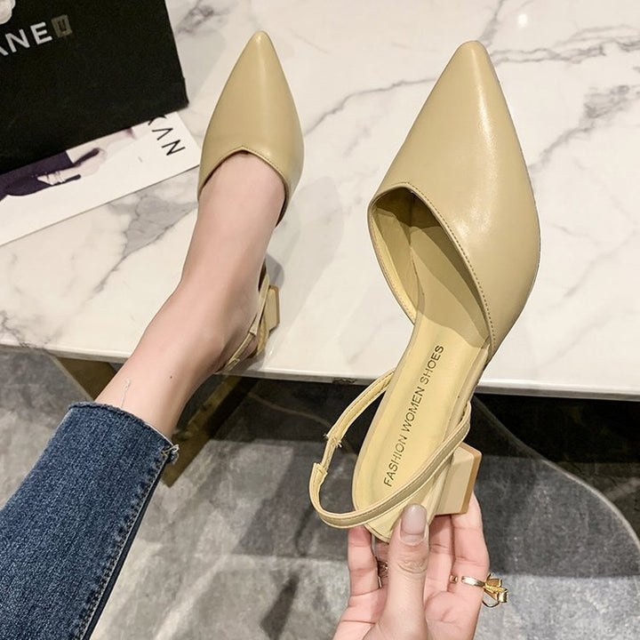 Damkvinnor Eleganta Slingback Pumps med Snygg Snitt och Bekväm Blockklack Mirla-Eva Jonsson