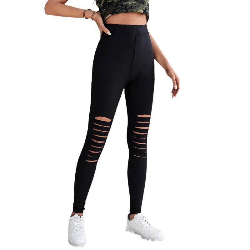 Damleggings med moderiktiga cut-outs och hög midja Mirla-Eva Jonsson